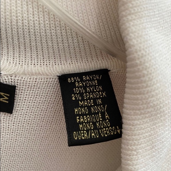 Stylish Dana Buchman Knit Cardigan Size M - Picture 4 of 9